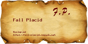 Fall Placid névjegykártya